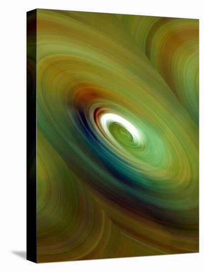 Green Color Swirl-Ruth Palmer 3-Stretched Canvas