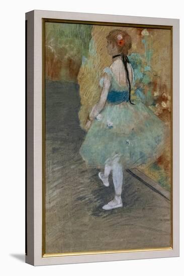 Green dancer. Around 1878. Pastel on paper.-Edgar Degas-Premier Image Canvas