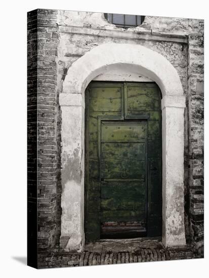 Green door in Penne-Andrea Costantini-Premier Image Canvas