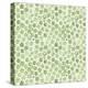 Green Freehand Flowers on Mint-Effie Zafiropoulou-Premier Image Canvas