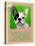 Green French Bulldog-Cathy Cute-Premier Image Canvas
