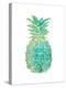 Green Gold Pineapple-Amanda Greenwood-Stretched Canvas