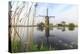 Green Grass Frames the Windmills Reflected in the Canal, Netherlands-Roberto Moiola-Premier Image Canvas