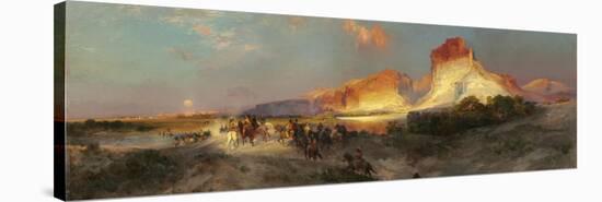 Green River Cliffs, Wyoming, 1881-Thomas Moran-Premier Image Canvas