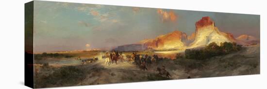 Green River Cliffs, Wyoming, 1881-Thomas Moran-Premier Image Canvas