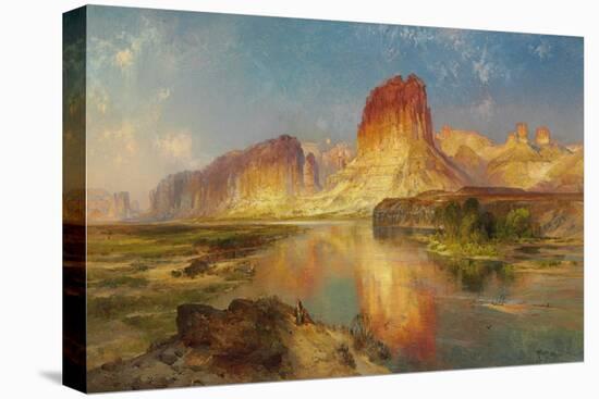 Green River of Wyoming, 1878 (Oil on Canvas)-Thomas Moran-Premier Image Canvas