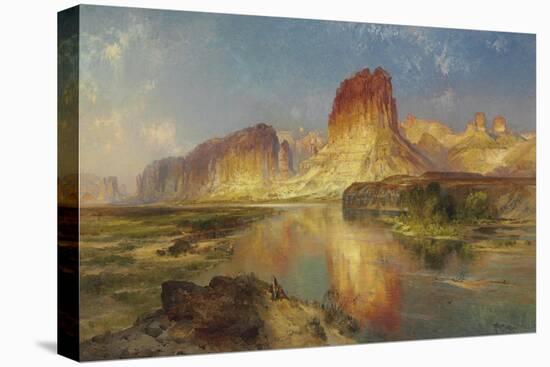 Green River of Wyoming, 1878-Moran-Premier Image Canvas