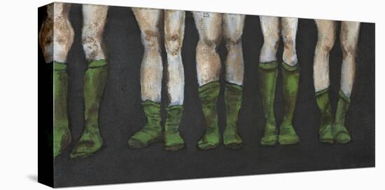 Green Socks-Kara Smith-Stretched Canvas