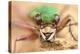 Green tiger beetle close up portrait, Birchover, Derbyshire, UK-Alex Hyde-Premier Image Canvas