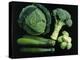 Green Vegetable Selection-Damien Lovegrove-Premier Image Canvas