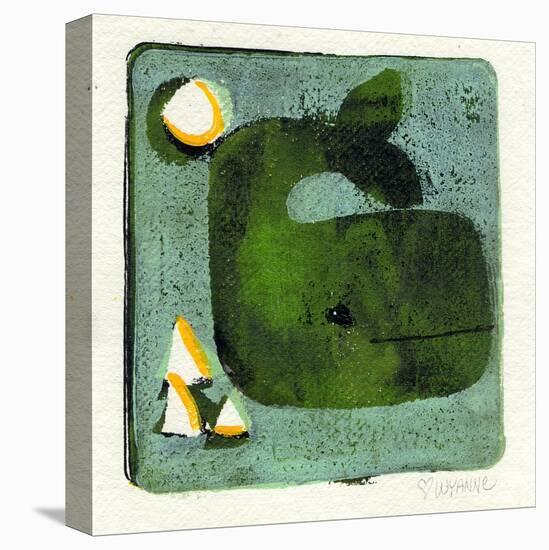 Green Whale Monoprint-Wyanne-Premier Image Canvas