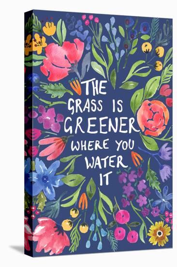 Greener Grass (Blue Background)-Elizabeth Rider-Premier Image Canvas