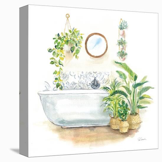 Greenery Bath II-Sue Schlabach-Stretched Canvas