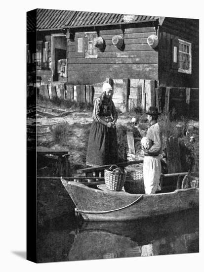 Greengrocer Bringing Goods by Boat, Marken, Holland, 1936-Donald Mcleish-Premier Image Canvas
