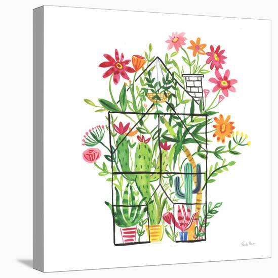 Greenhouse Blooming III-Farida Zaman-Stretched Canvas