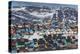 Greenland, Disko Bay, Ilulissat, Elevated Town View-Walter Bibikow-Premier Image Canvas