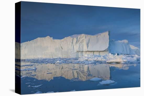 Greenland, Disko Bay, Ilulissat, Floating Ice at Sunset-Walter Bibikow-Premier Image Canvas