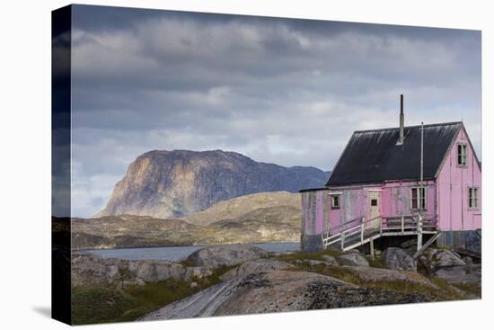 Greenland, Itilleq. Worn pink house.-Inger Hogstrom-Premier Image Canvas