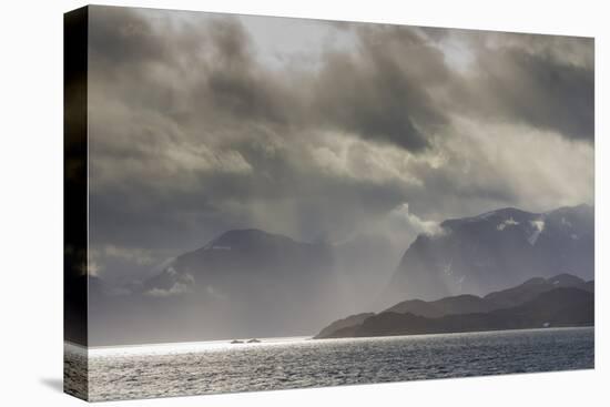 Greenland, Kangerlussuaq. Low clouds over the fjord.-Inger Hogstrom-Premier Image Canvas