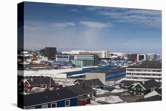 Greenland, Nuuk, Elevated Skyline View-Walter Bibikow-Premier Image Canvas