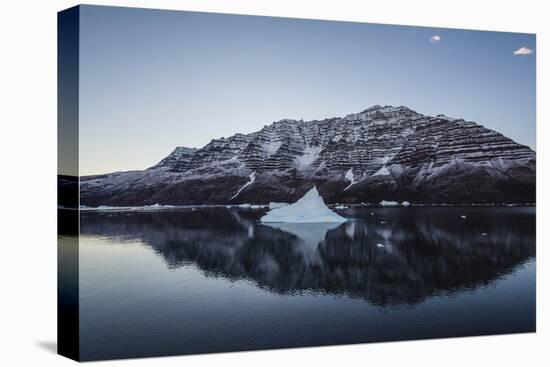 Greenland. Scoresby Sund. Gasefjord, icebergs and calm water.-Inger Hogstrom-Premier Image Canvas