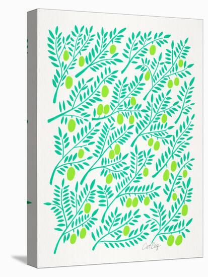 Greens Olive Branches-Cat Coquillette-Premier Image Canvas