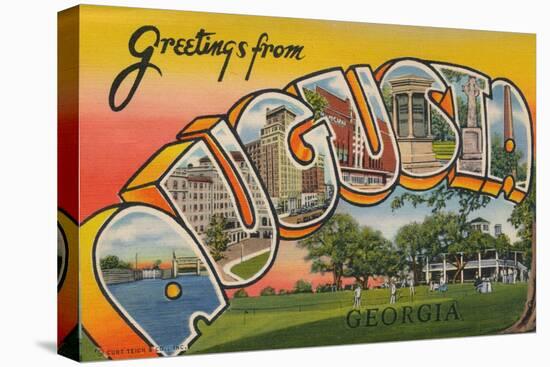 Greetings Card Featuring Augusta, Georgia, 1943-null-Premier Image Canvas