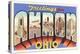 Greetings from Akron, Ohio-null-Stretched Canvas