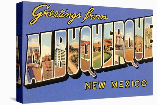 Greetings from Albuquerque, New Mexico-null-Stretched Canvas