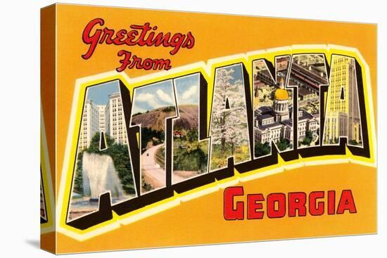 Greetings from Atlanta, Georgia-null-Stretched Canvas