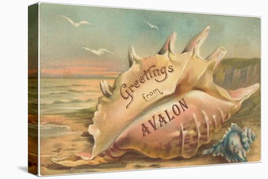 Greetings from Avalon, New Jersey-null-Stretched Canvas