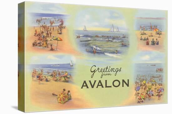 Greetings from Avalon, New Jersey-null-Stretched Canvas