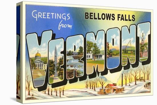 Greetings from Bellows Falls-null-Stretched Canvas