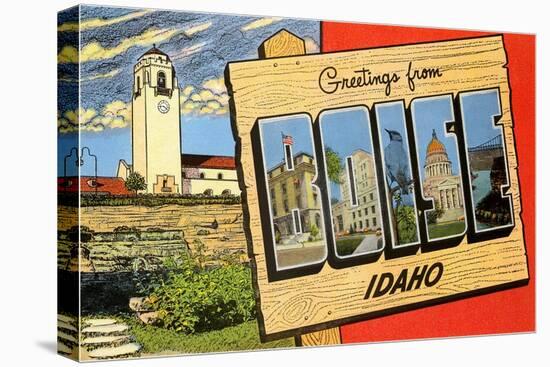 Greetings from Boise, Idaho-null-Stretched Canvas