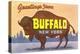 Greetings from Buffalo-null-Stretched Canvas