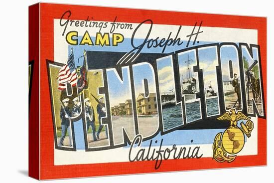 Greetings from Camp Joseph H. Pendleton, California-null-Premier Image Canvas