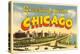 Greetings from Chicago, Illinois-null-Stretched Canvas