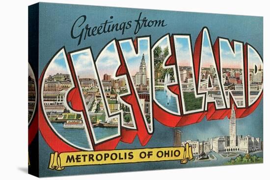 Greetings from Cleveland, Metropolis of Ohio-null-Premier Image Canvas