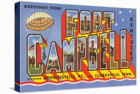 Greetings from Fort Campbell, Kentucky-null-Stretched Canvas
