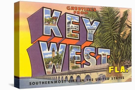 Greetings from Key West, Florida-null-Stretched Canvas