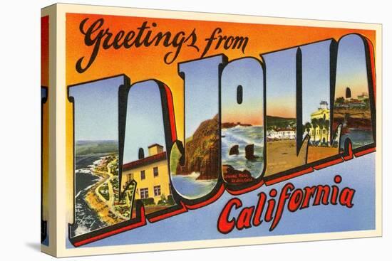 Greetings from La Jolla, California-null-Premier Image Canvas