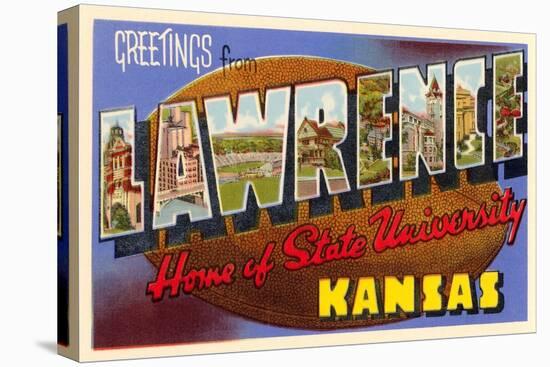 Greetings from Lawrence, Kansas-null-Stretched Canvas