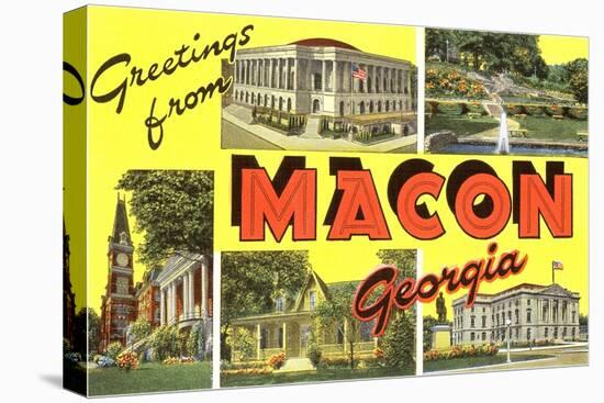 Greetings from Macon, Georgia-null-Stretched Canvas