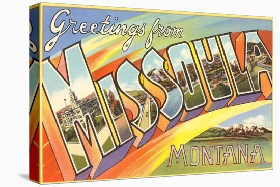 Greetings from Missoula, Montana-null-Stretched Canvas