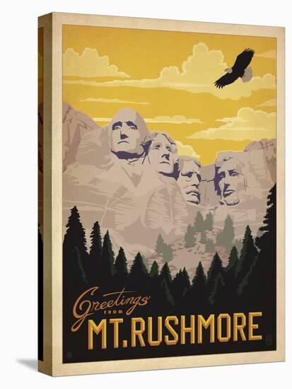 Greetings from Mt. Rushmore-Anderson Design Group-Stretched Canvas