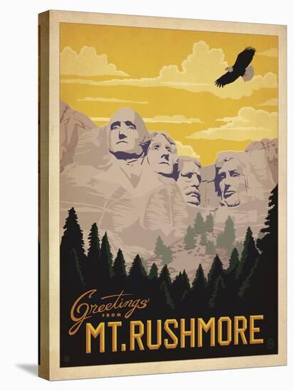 Greetings from Mt. Rushmore-Anderson Design Group-Stretched Canvas
