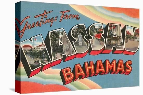 Greetings from Nassau, Bahamas-null-Stretched Canvas