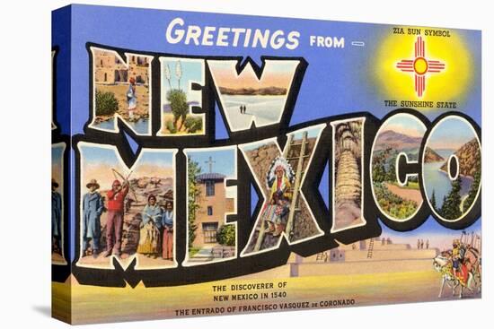 Greetings from New Mexico-null-Stretched Canvas