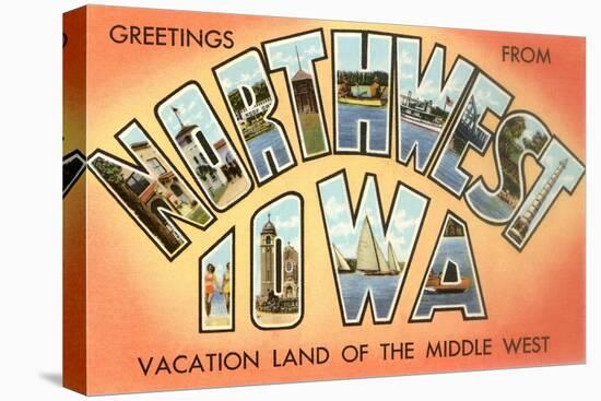 Greetings from Northwest Iowa-null-Stretched Canvas