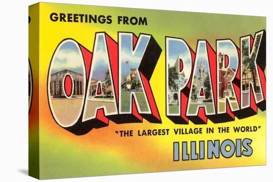Greetings from Oak Park, Illinois-null-Stretched Canvas